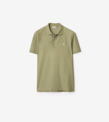 Maichan　BURBERRY ポロシャツ 12M Cotton Polo Shirt in Coal blue - Men | Burberry® Official