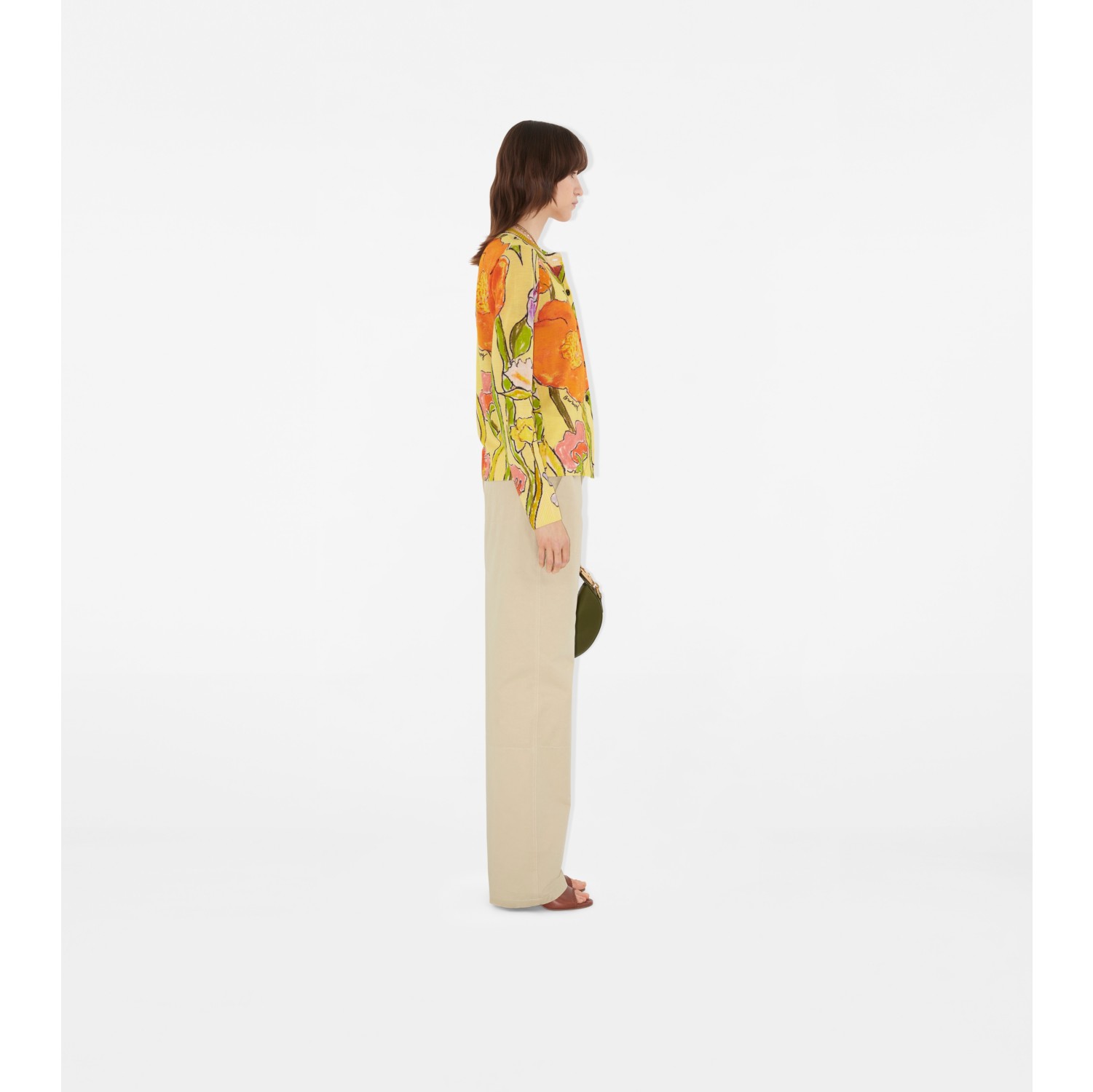 Highgrove Cascading Flowers Wool Cardigan