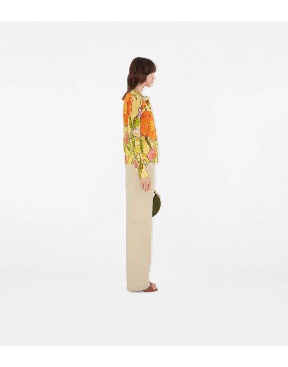 Highgrove Cascading Flowers Wool Cardigan