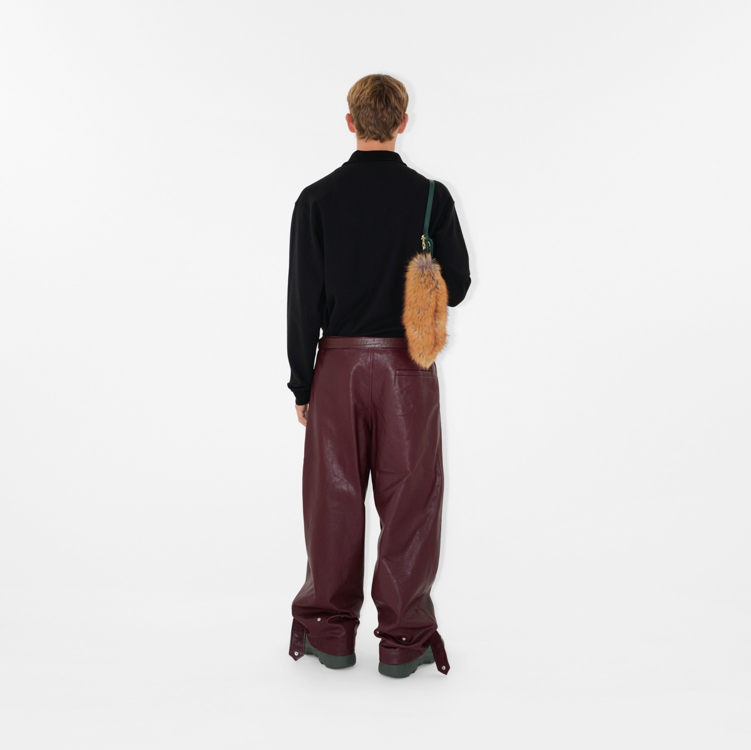 Polo à manches longues en coton (Noir) - Homme | Site officiel Burberry®
