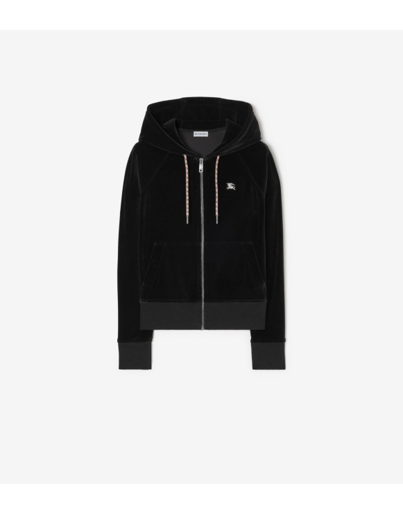Knight Jewel Velour Zip Hoodie