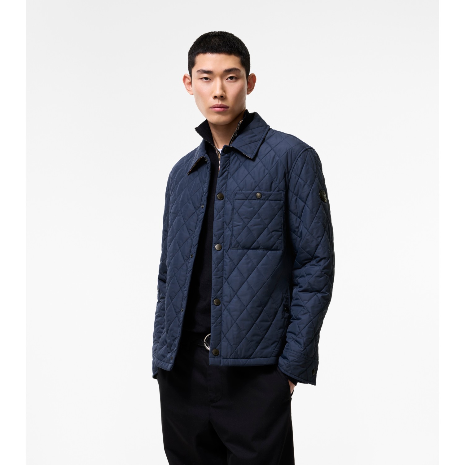 Quilted Nylon Towpath Overshirt