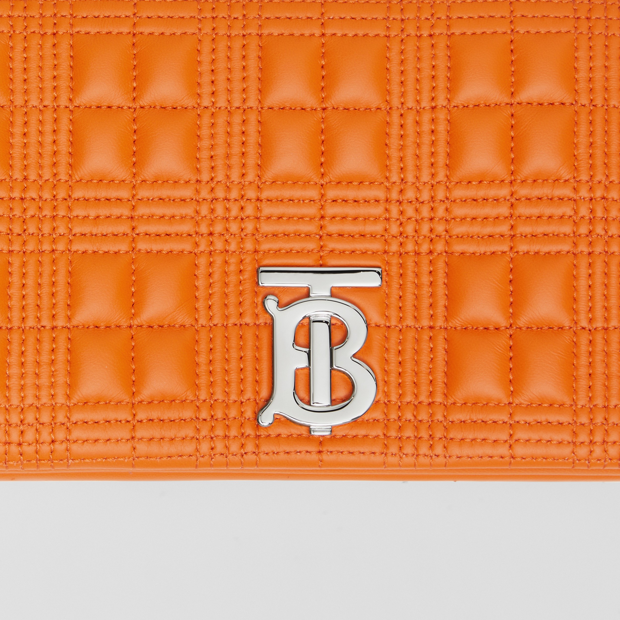 Small Quilted Lambskin Lola Bag in Orange - Women | Burberry® Official - 2
