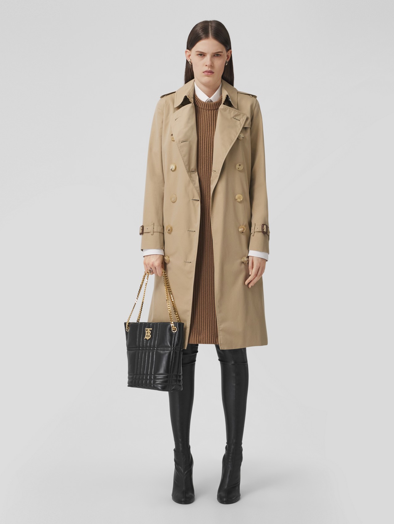 Trench coat Heritage The Kensington lungo (Miele)