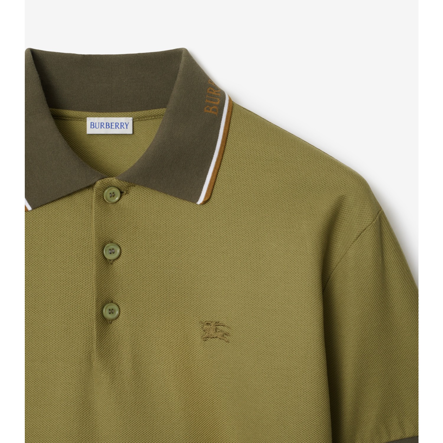 Logo Collar Cotton Polo Shirt