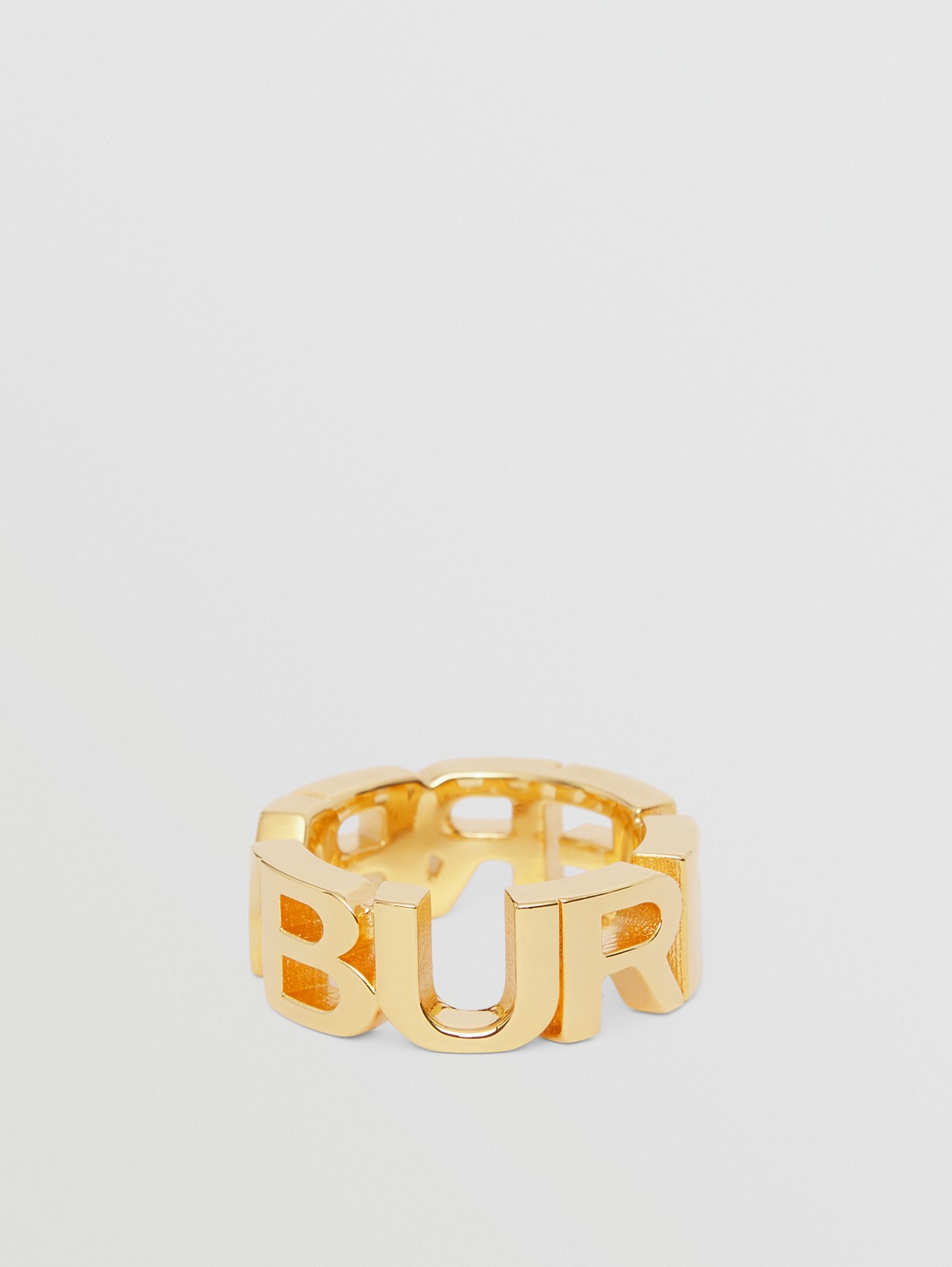 Gold-plated Logo Ring in Light