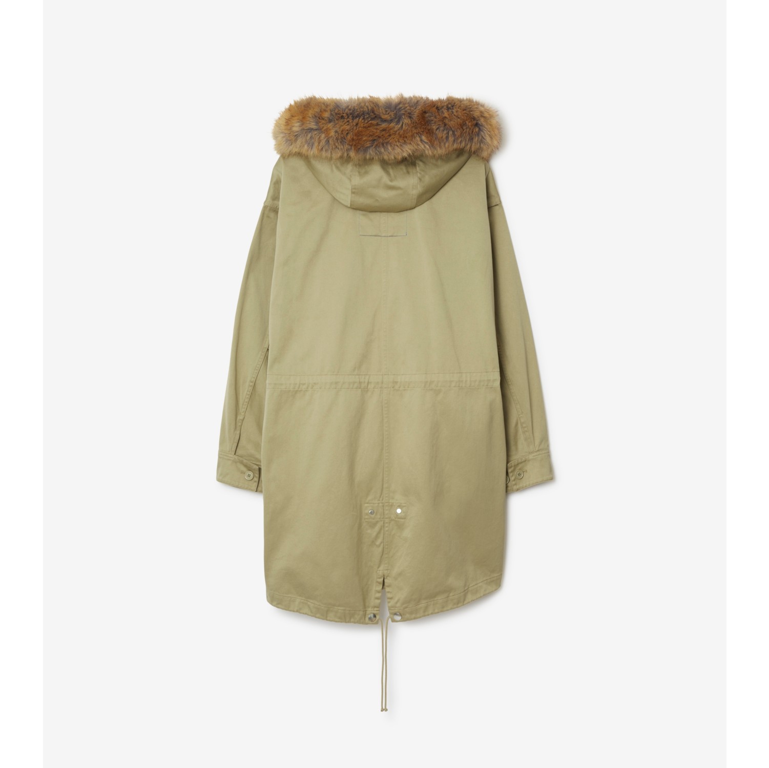 PARKA FAUX FUR TRIM JACKET