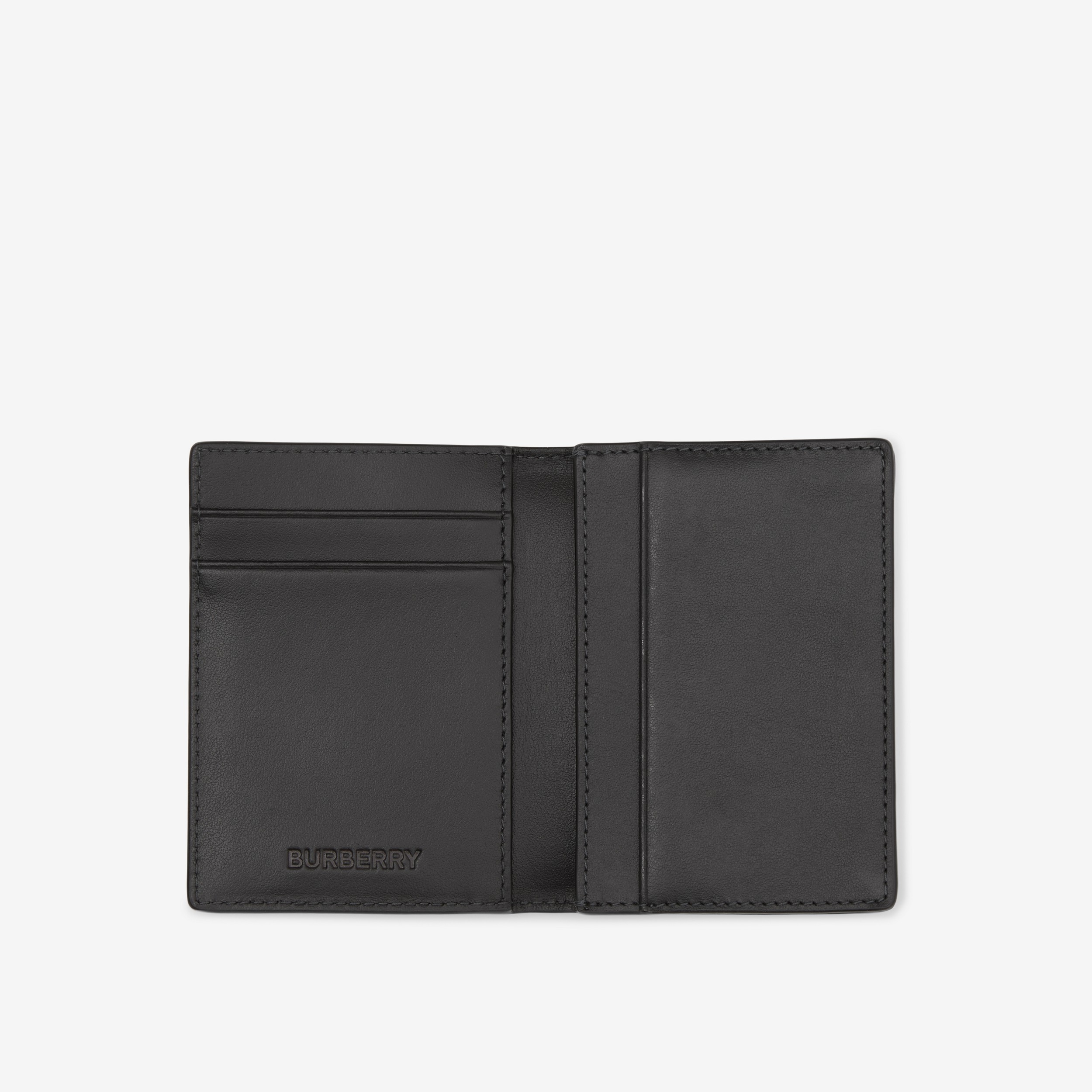 Charcoal Check Folding Card Case - Men | Burberry® Official - 2