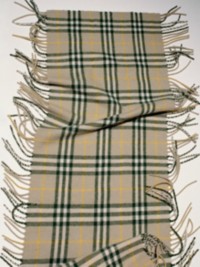 Burberry Check Cashmere Scarf.