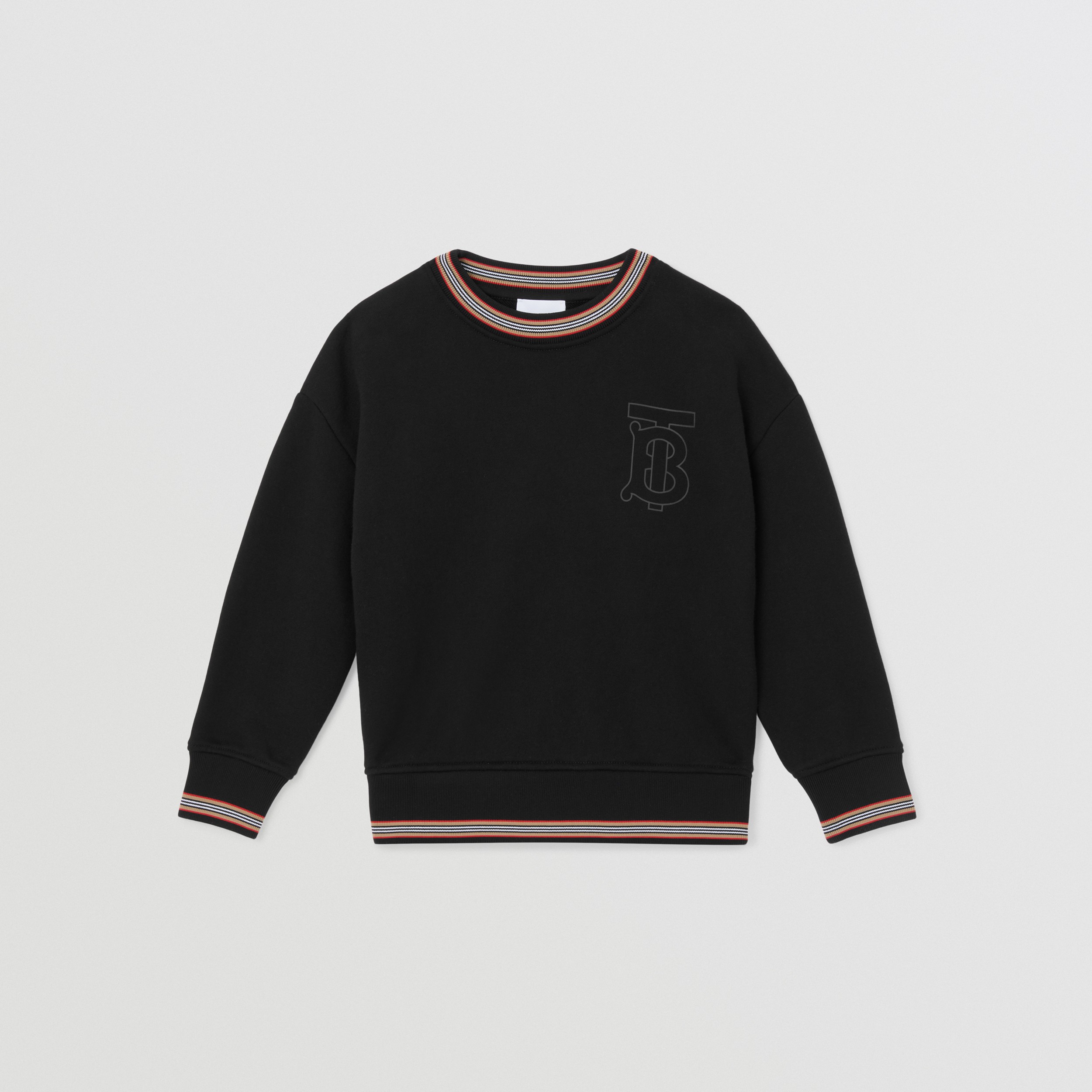 モノグラムモチーフ コットン スウェットシャツ (ブラック) | Burberry®公式サイト