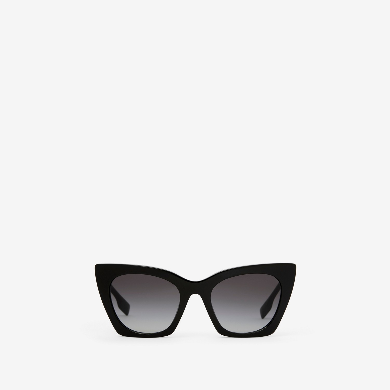 Óculos de sol com armação gatinho e detalhe de logotipo (Preto) - Mulheres | Burberry® oficial