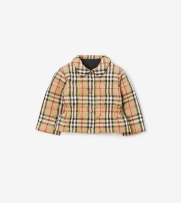 Burberry Kids Off-White Check Jacket