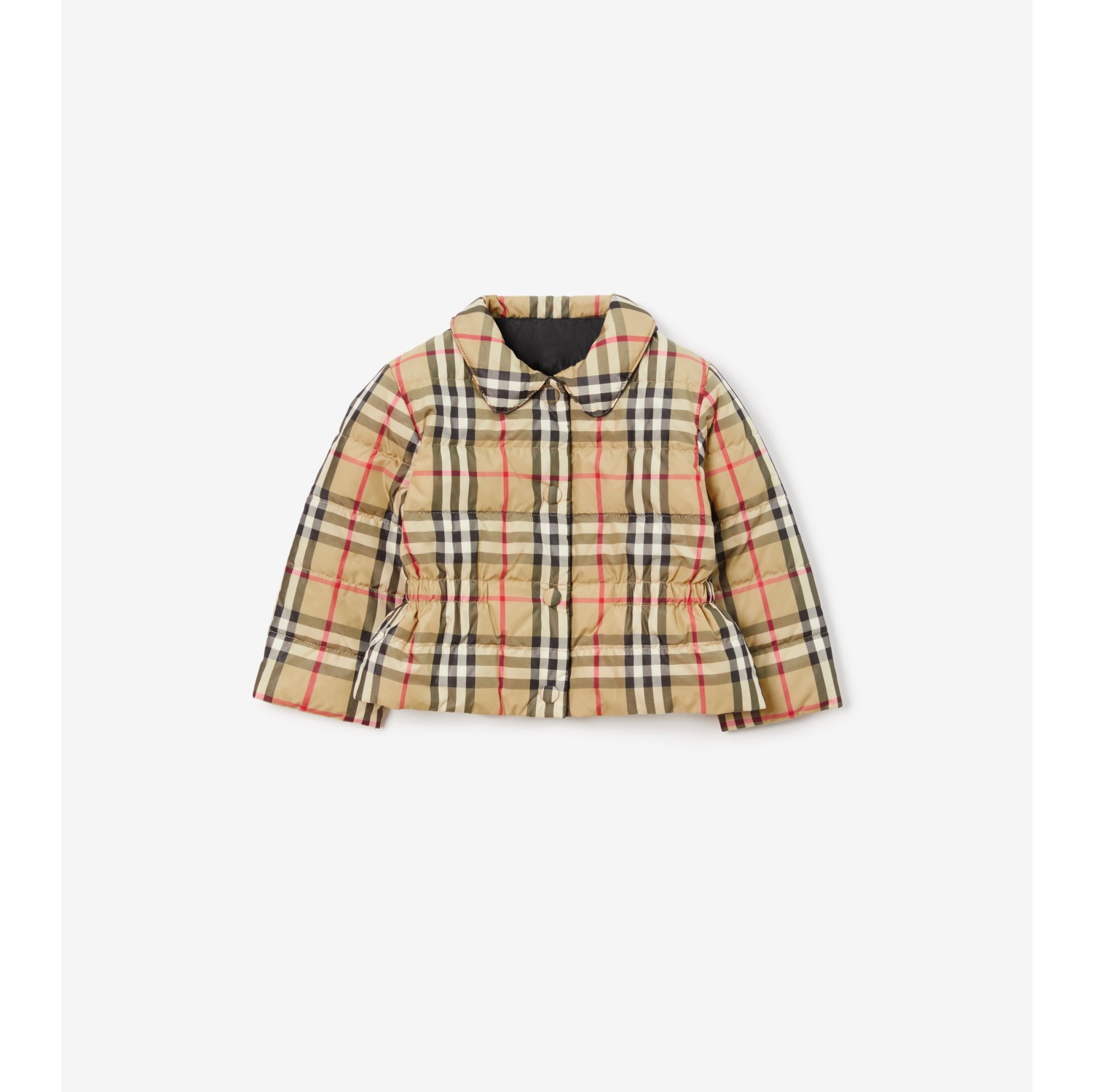 リバーシブル チェック ダウンジャケット (アーカイブベージュ) | Burberry®公式サイト