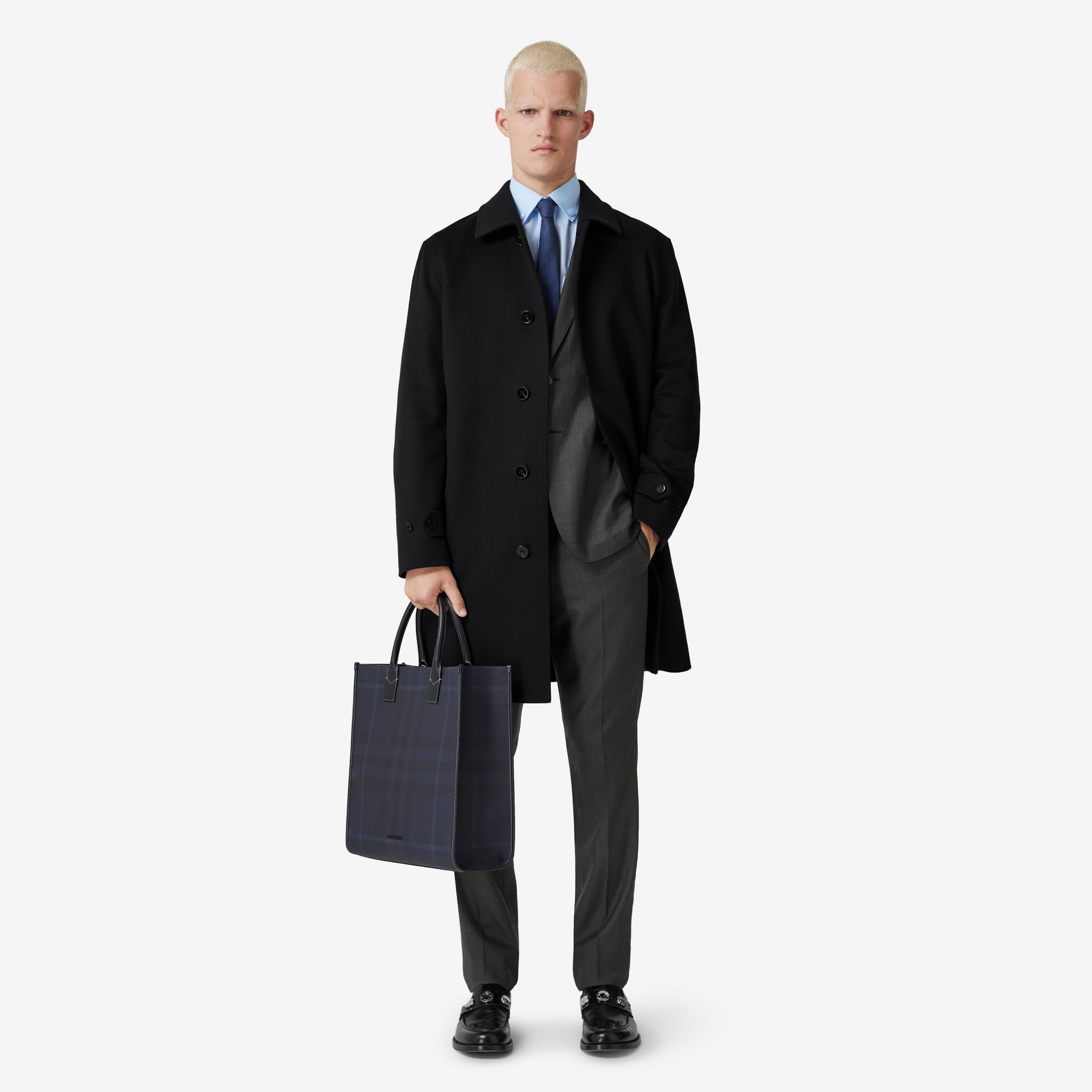 Cashmere Car Coat in Black - Men | Burberry® Official - 2