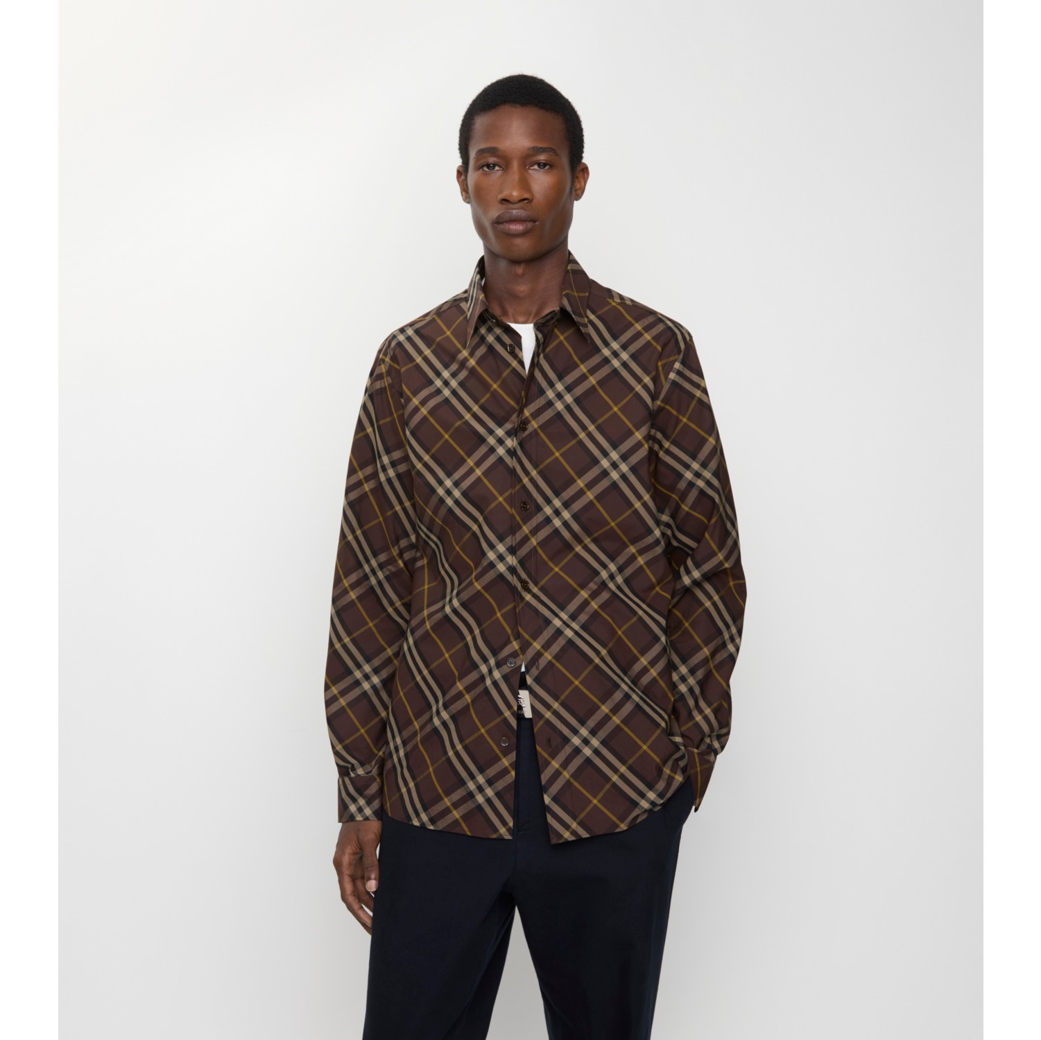Relaxed Fit Check Cotton Shirt