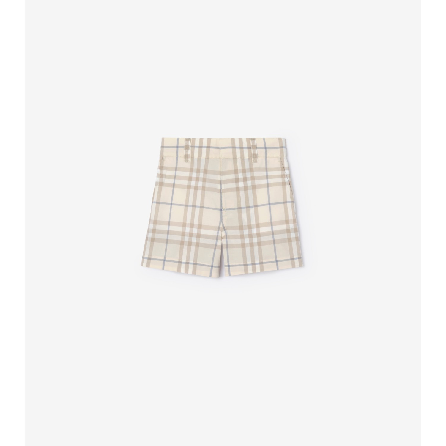 Check Cotton Shorts