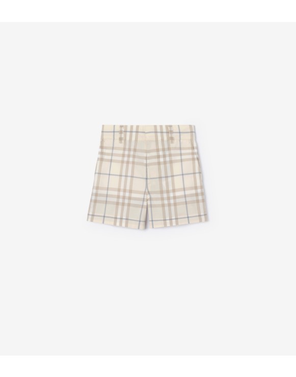 Short en coton Check
