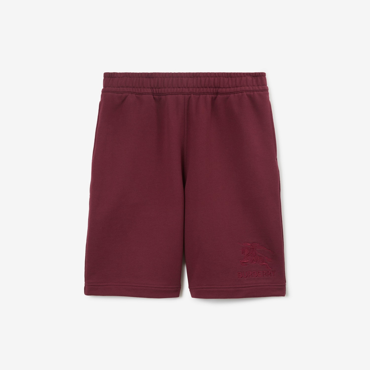 Pantalones cortos en algodón con EKD (Carmesí Fuerte) - Hombre | Burberry® oficial