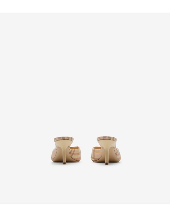 Check Mews Low Mules​