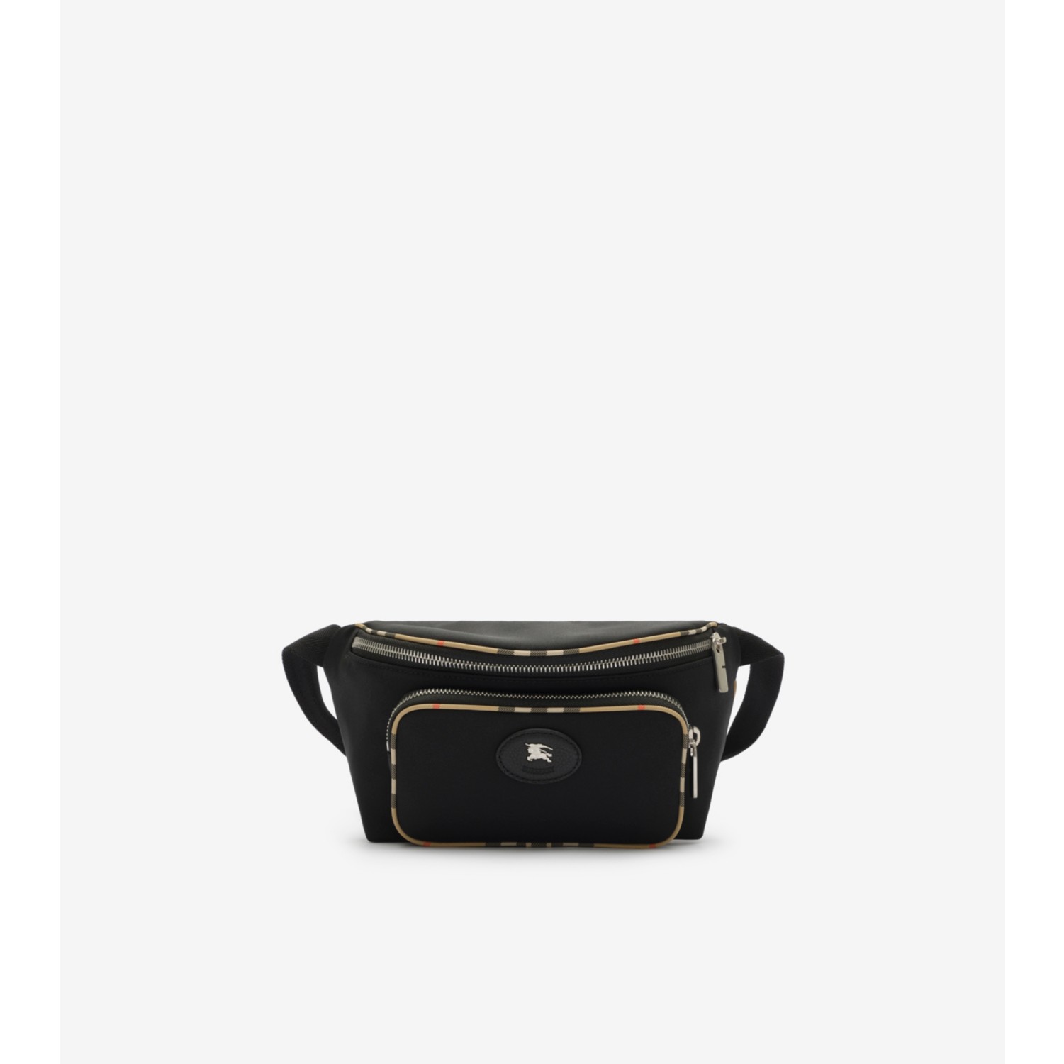 Check Trim Belt Bag