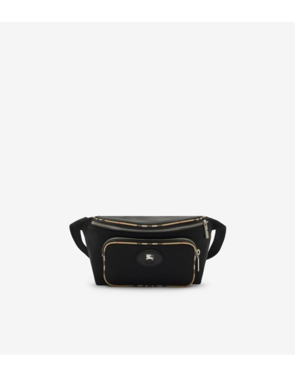 Check Trim Belt Bag