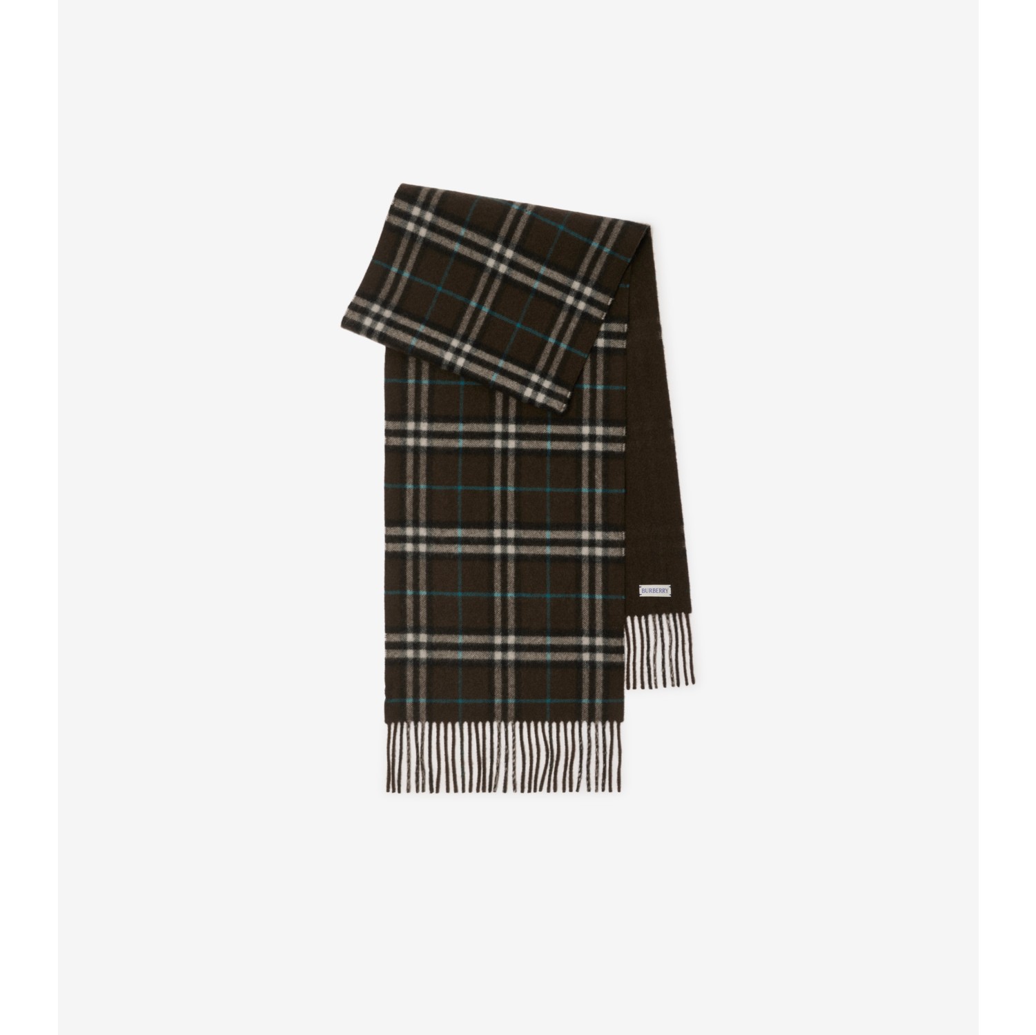 Reversible Check Cashmere Scarf in Snug Burberry Official