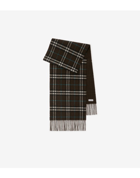 Reversible Check Cashmere Scarf