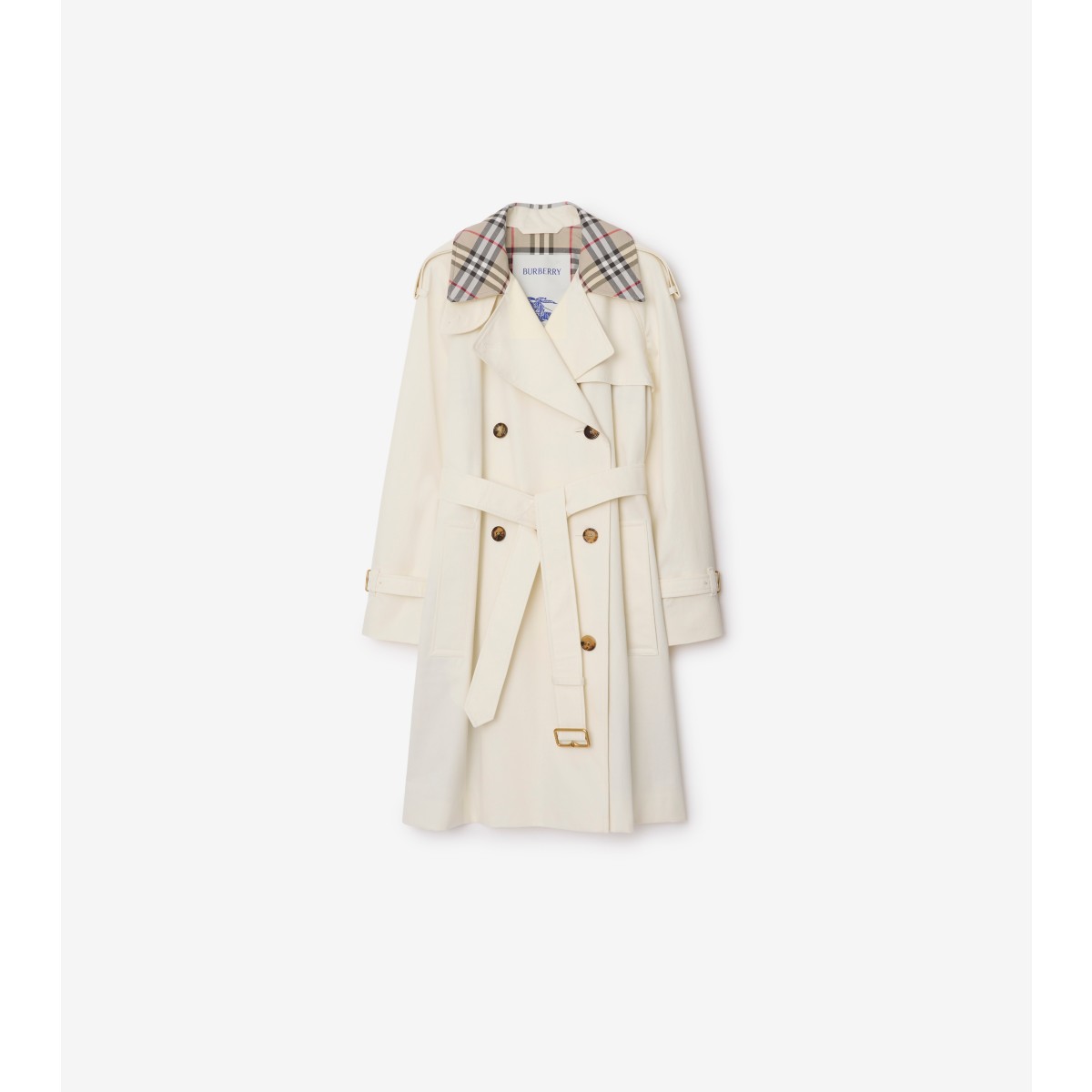  Check Mid-length Collar Castleford Trench Coat