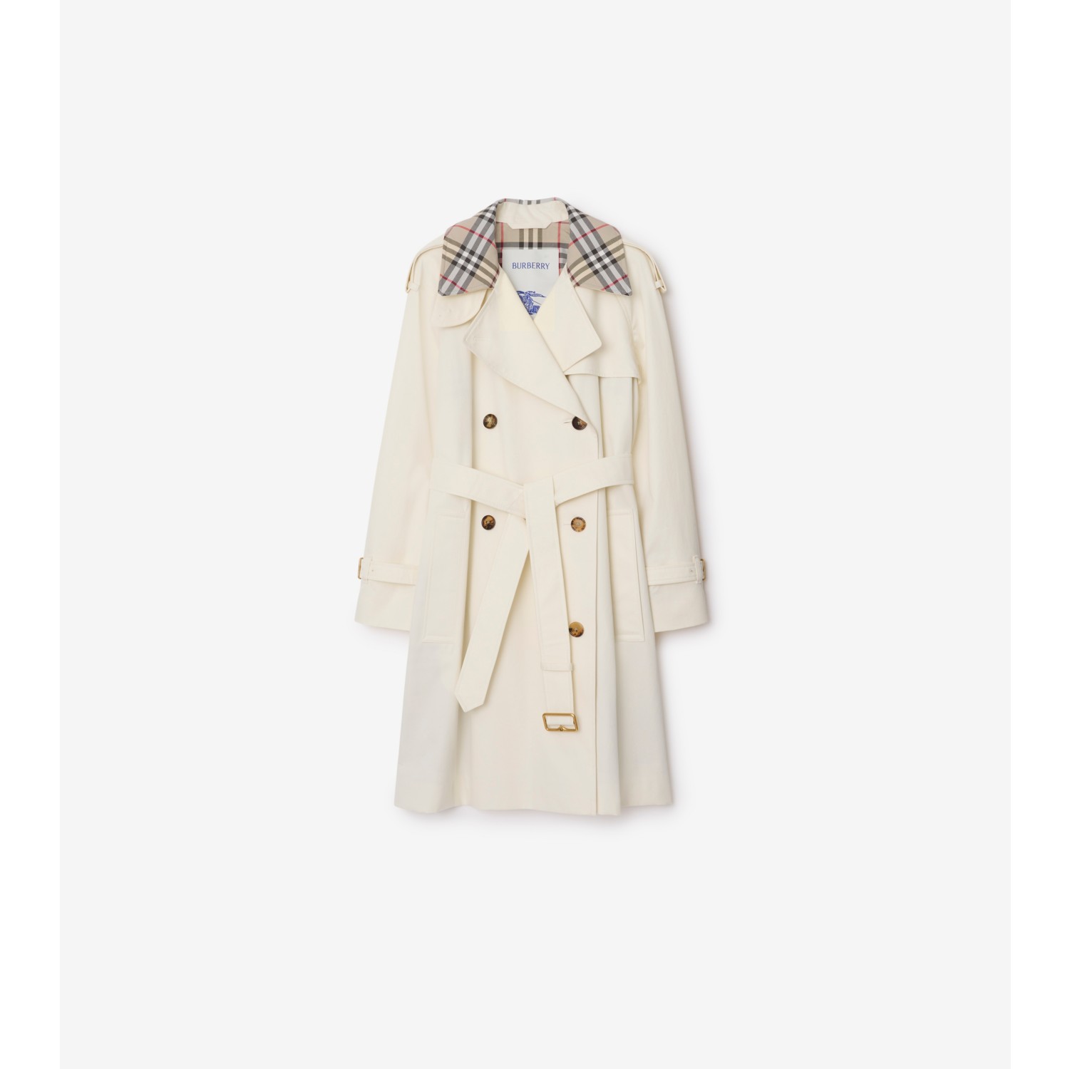 Mid-length Check Collar Castleford Trench Coat