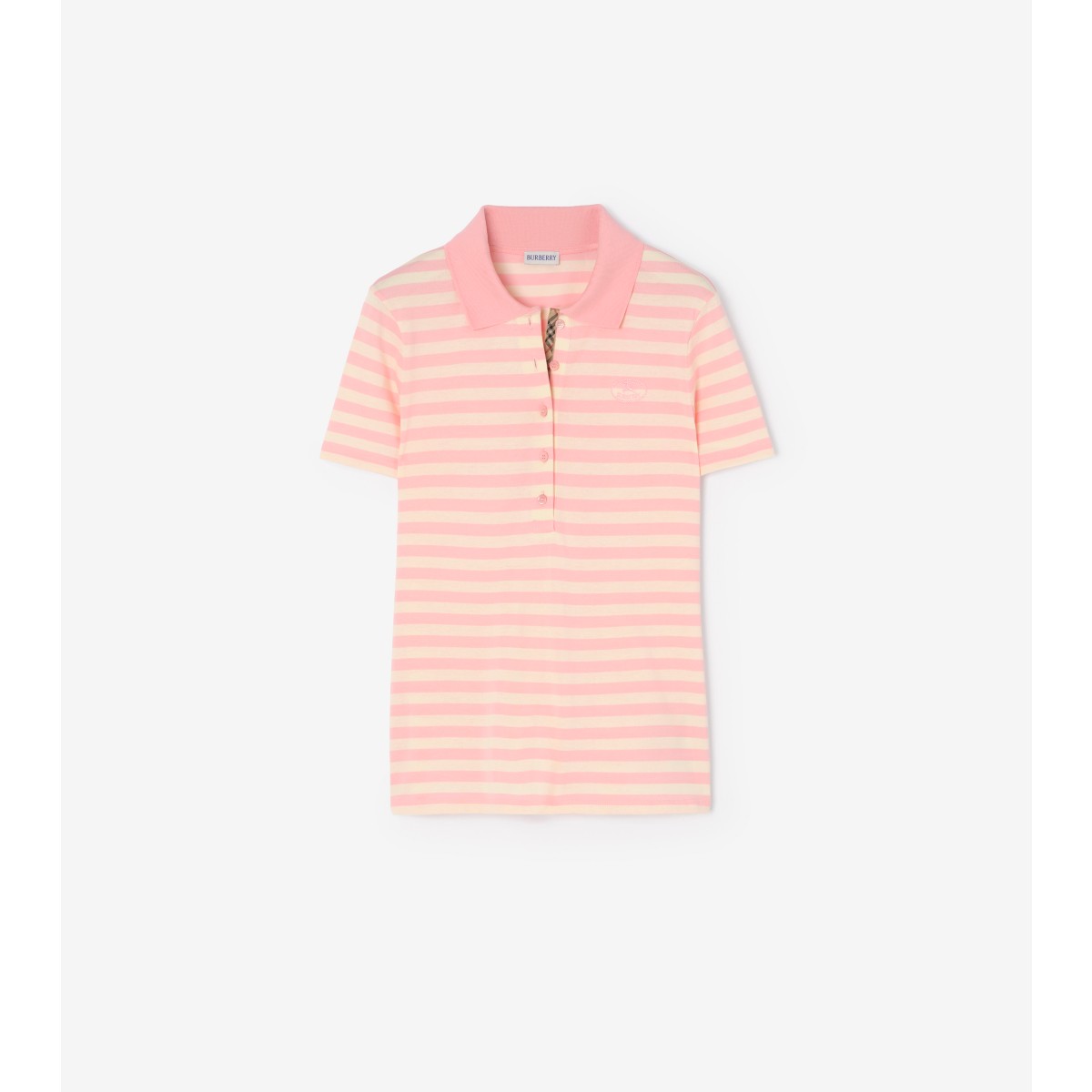  Check Striped Polo Shirt