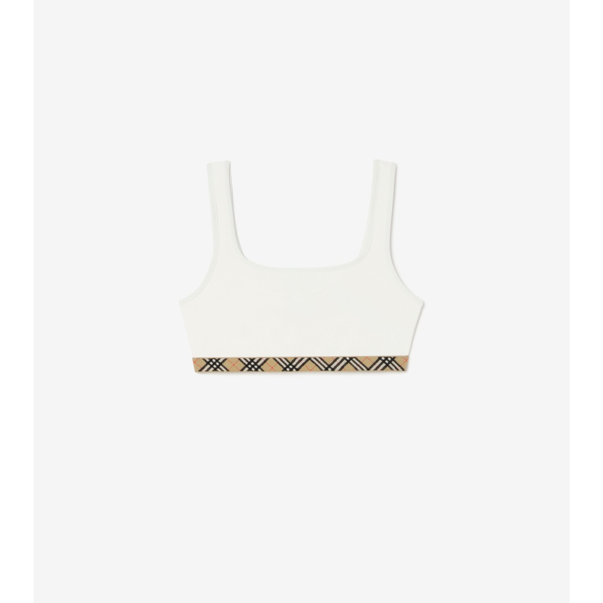  Check Trim Bikini Top