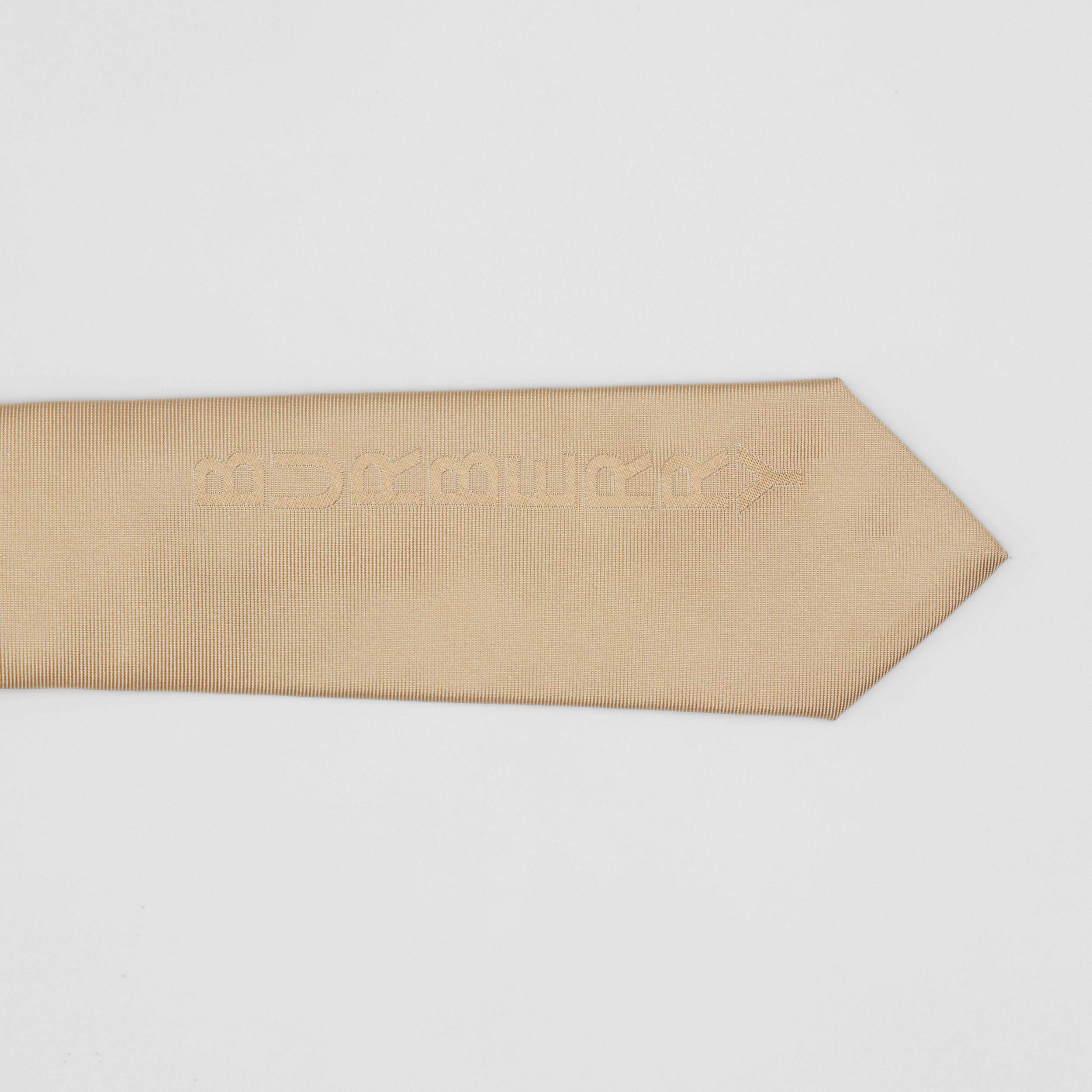 Classic Cut Logo Print Silk Tie in Archive Beige - Men | Burberry® Official - 2