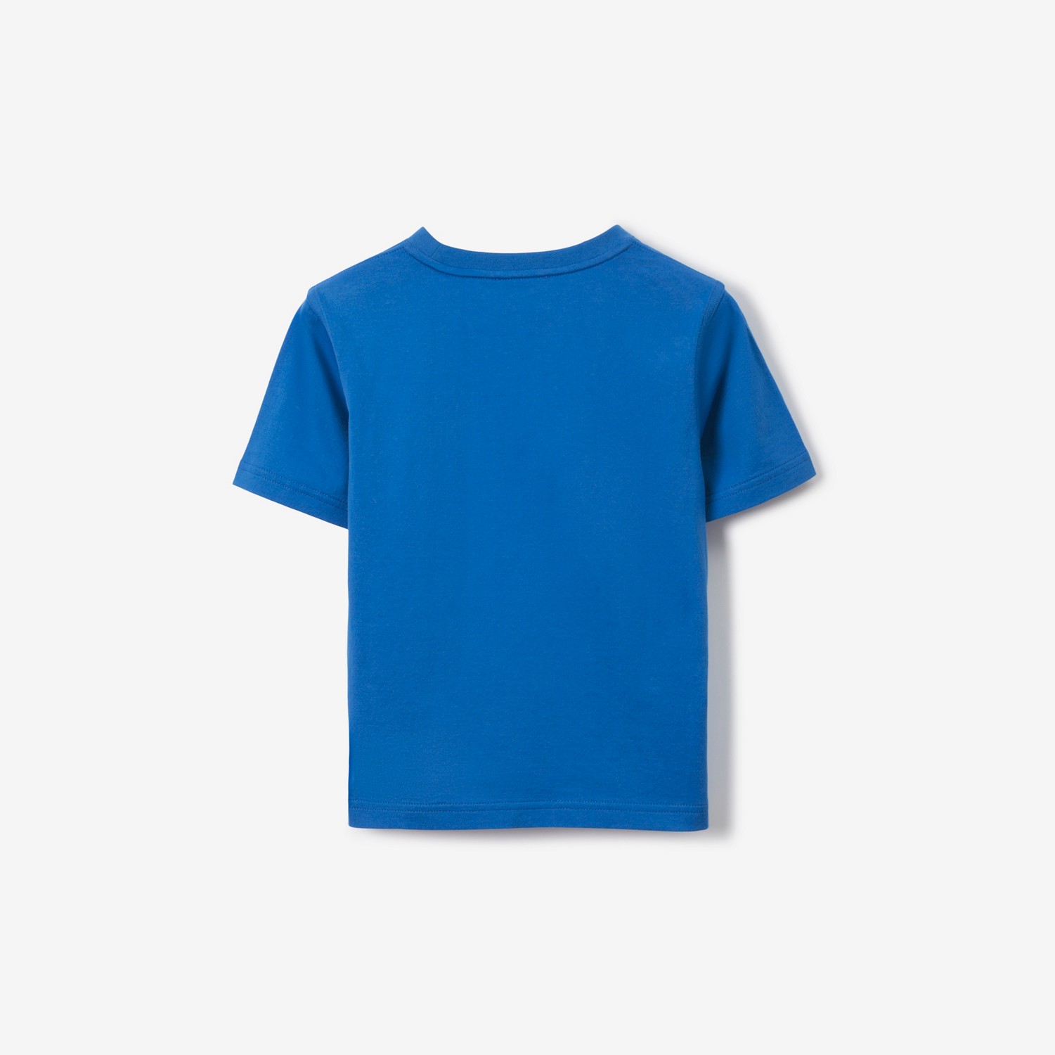 学院风图案棉质 T 恤衫 (帆布蓝) | Burberry® 博柏利官网