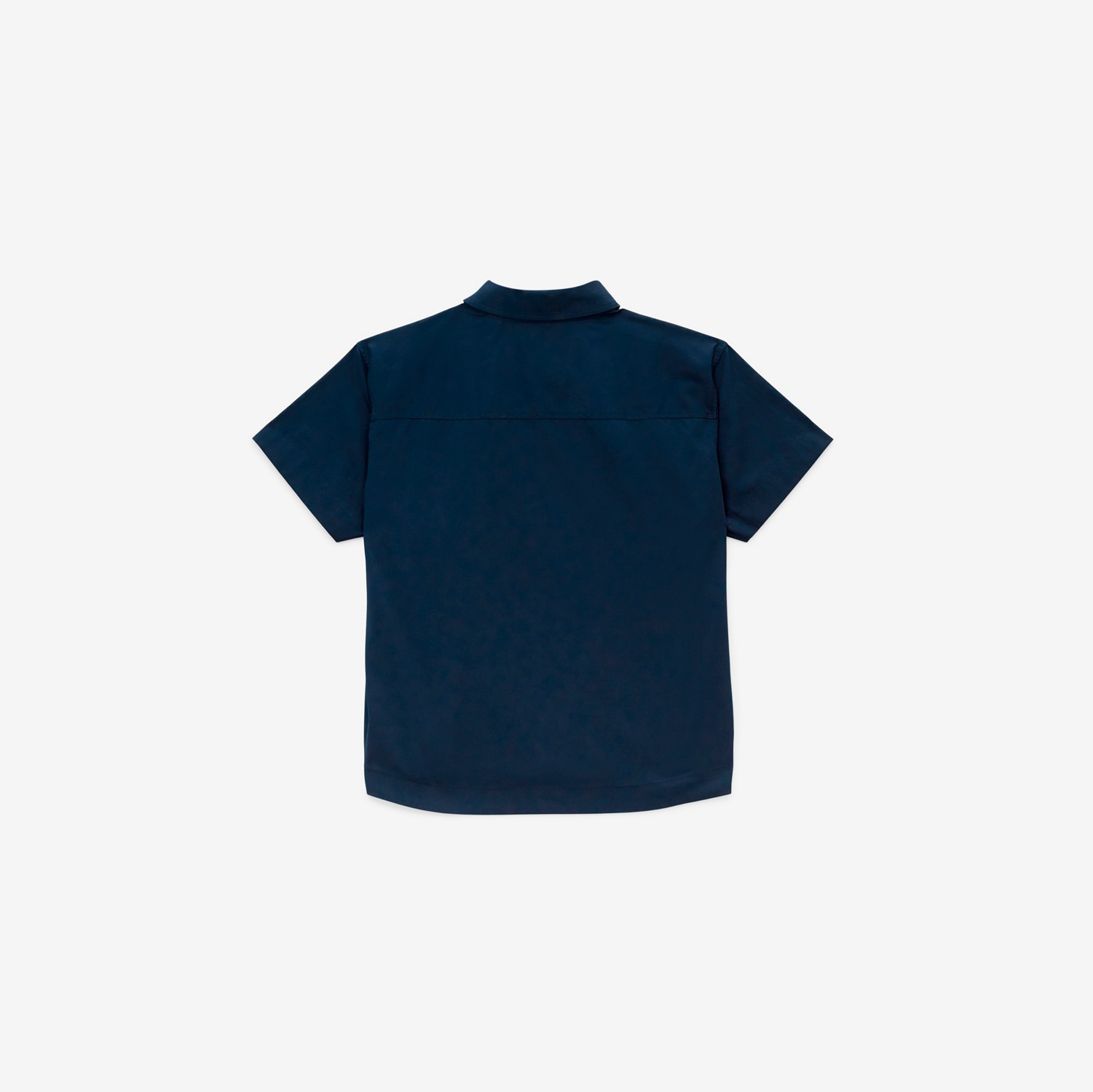 Camisa de algodão stretch com logotipo (Azul Grafite Intenso) - Crianças | Burberry® oficial