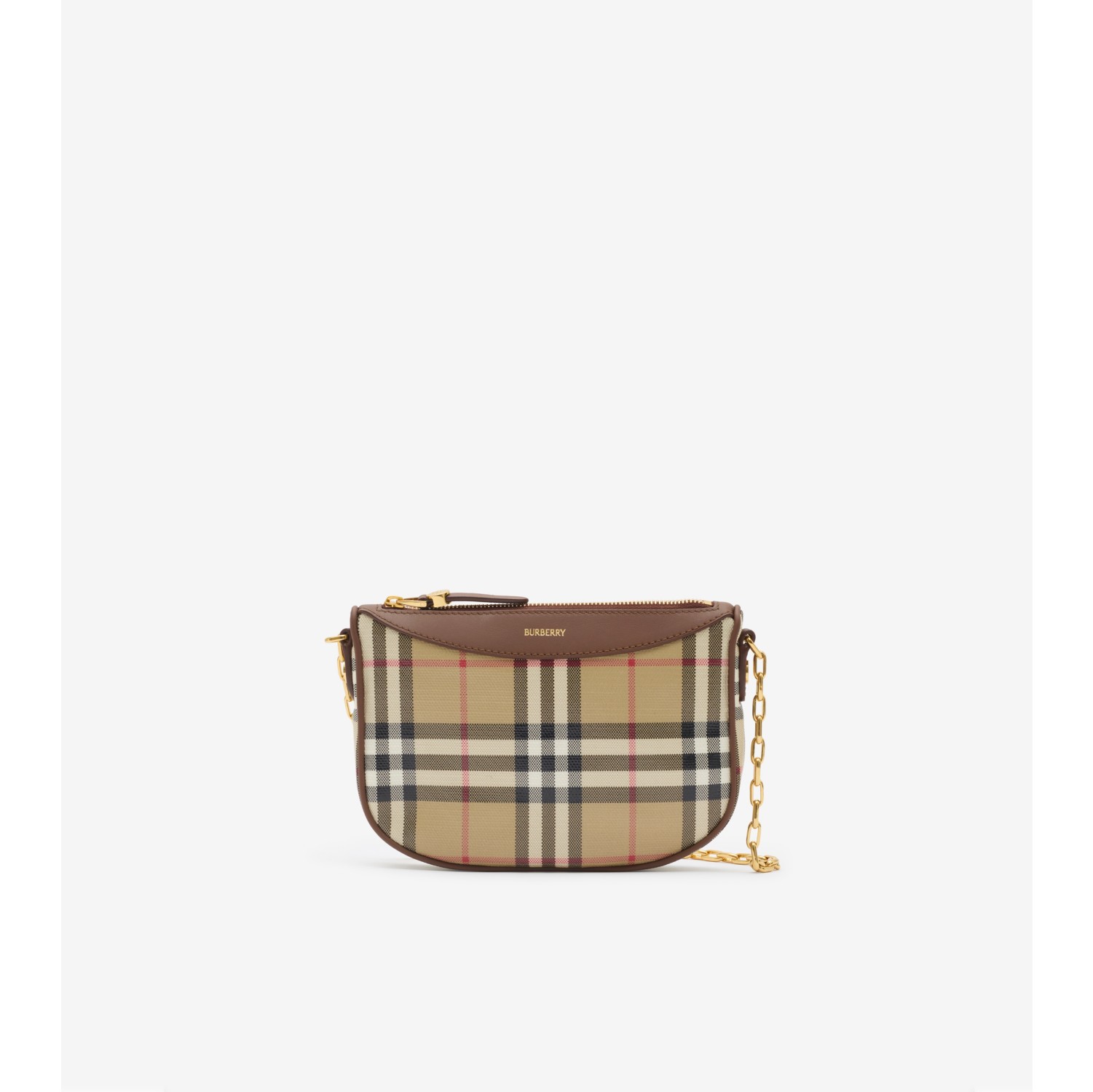 Bolso mini Check con asa de cadena
