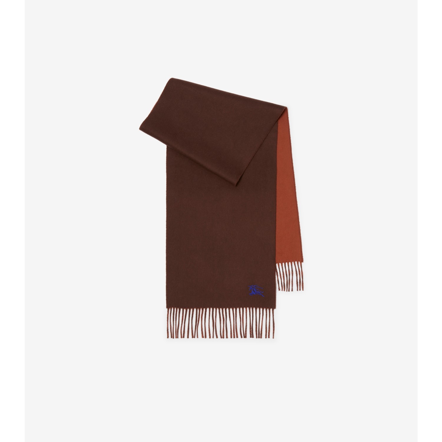 Reversible Cashmere Scarf in Treacle/brick | Burberry® Official