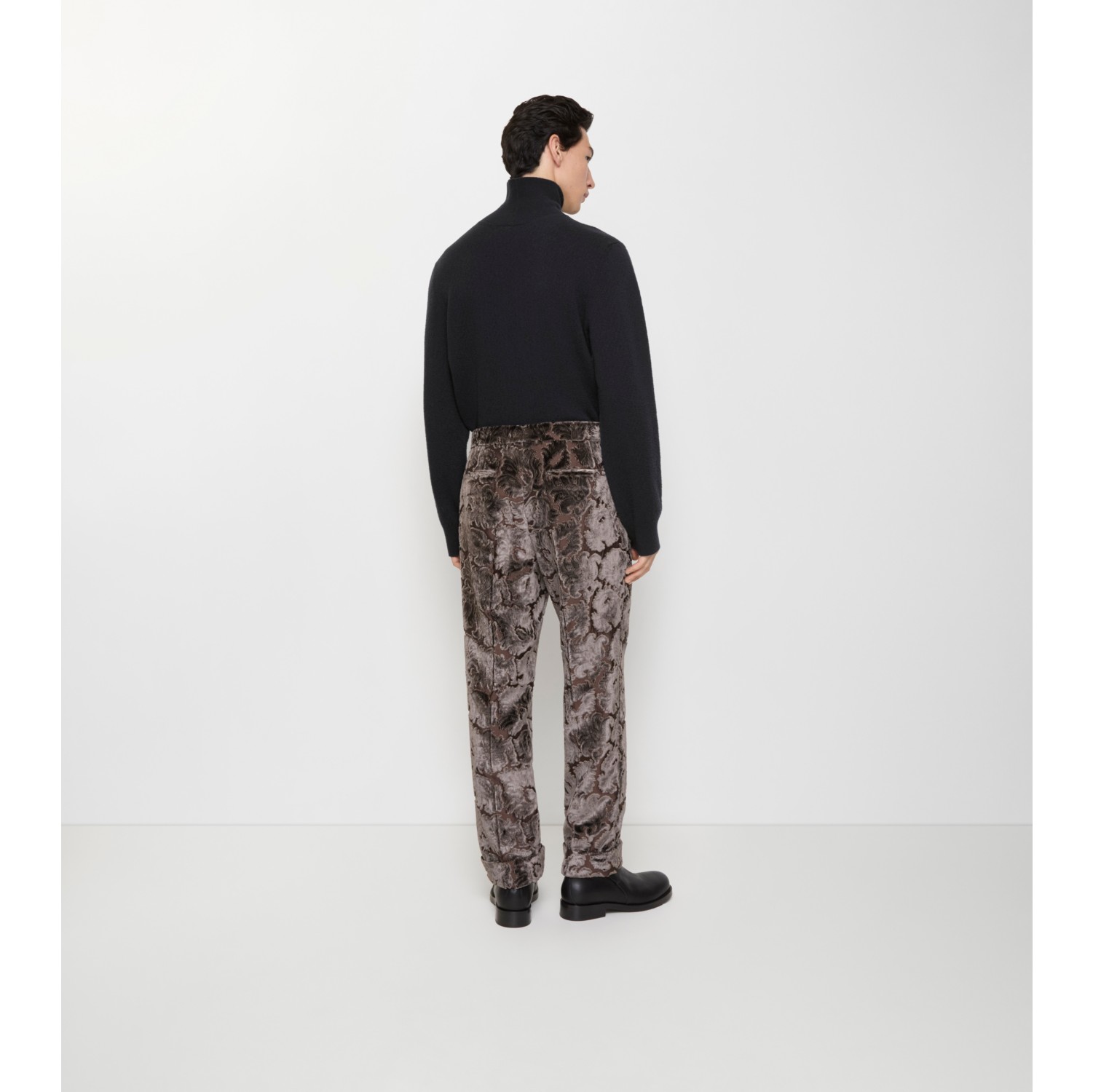 Vine Velvet Tailored Trousers in Bear brown - Men, Wool | Burberry® Official