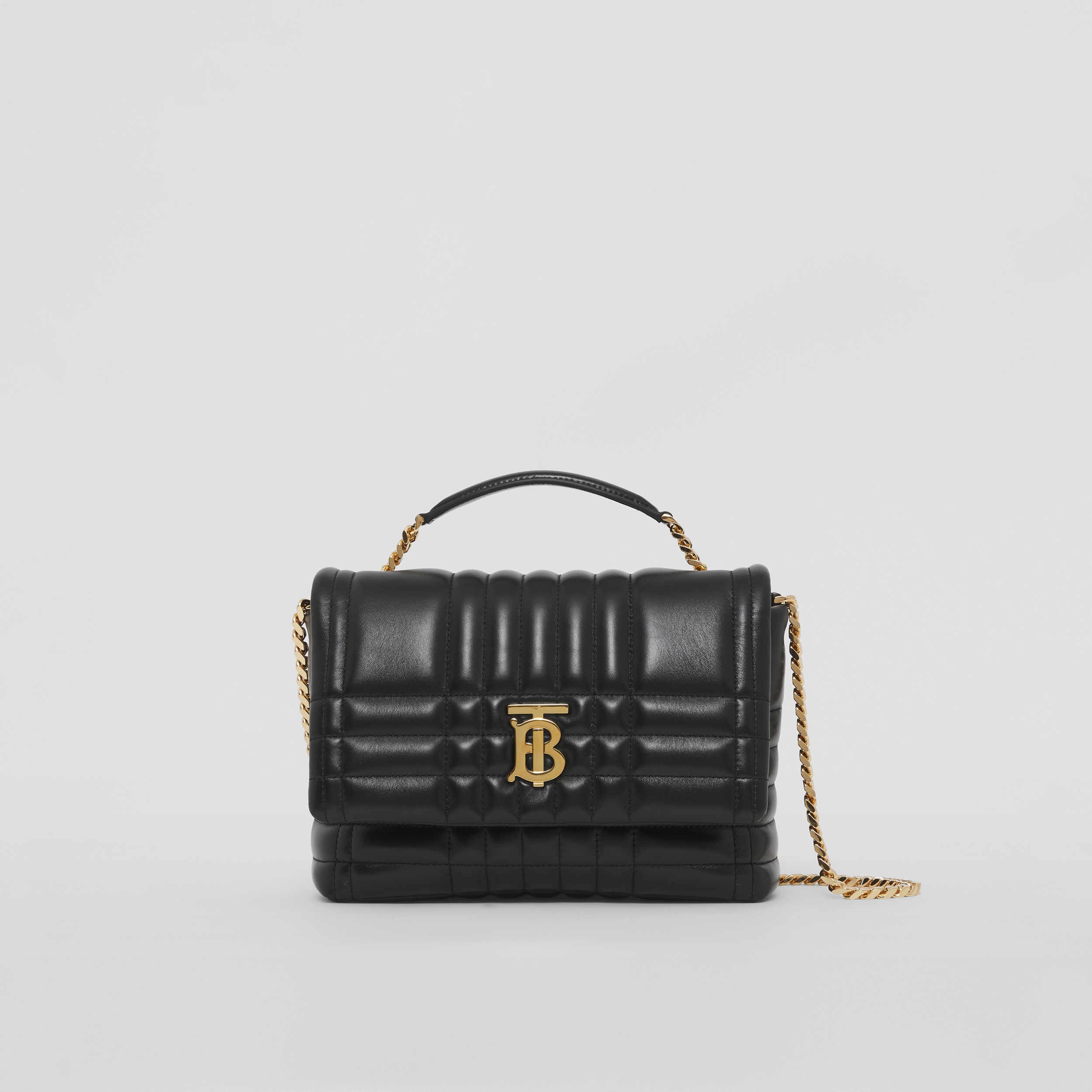 Quilted Leather Small Lola Satchel in Black - Women | Burberry® Official - 1