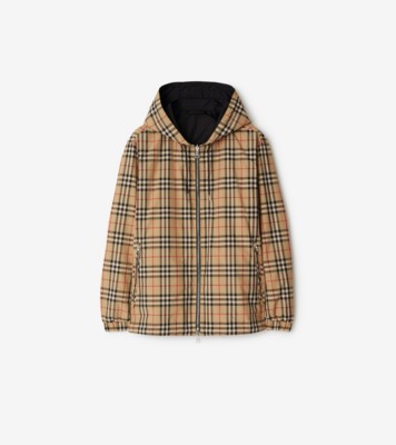 Reversible Check Jacket in Archive beige - Men