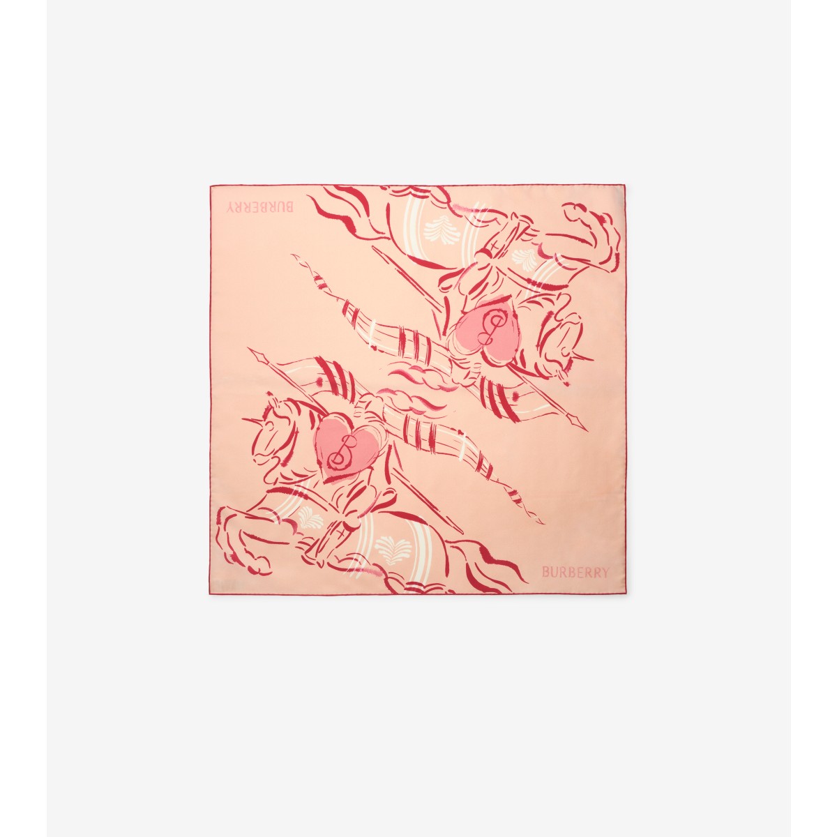  Printed Heart Knight Scarf