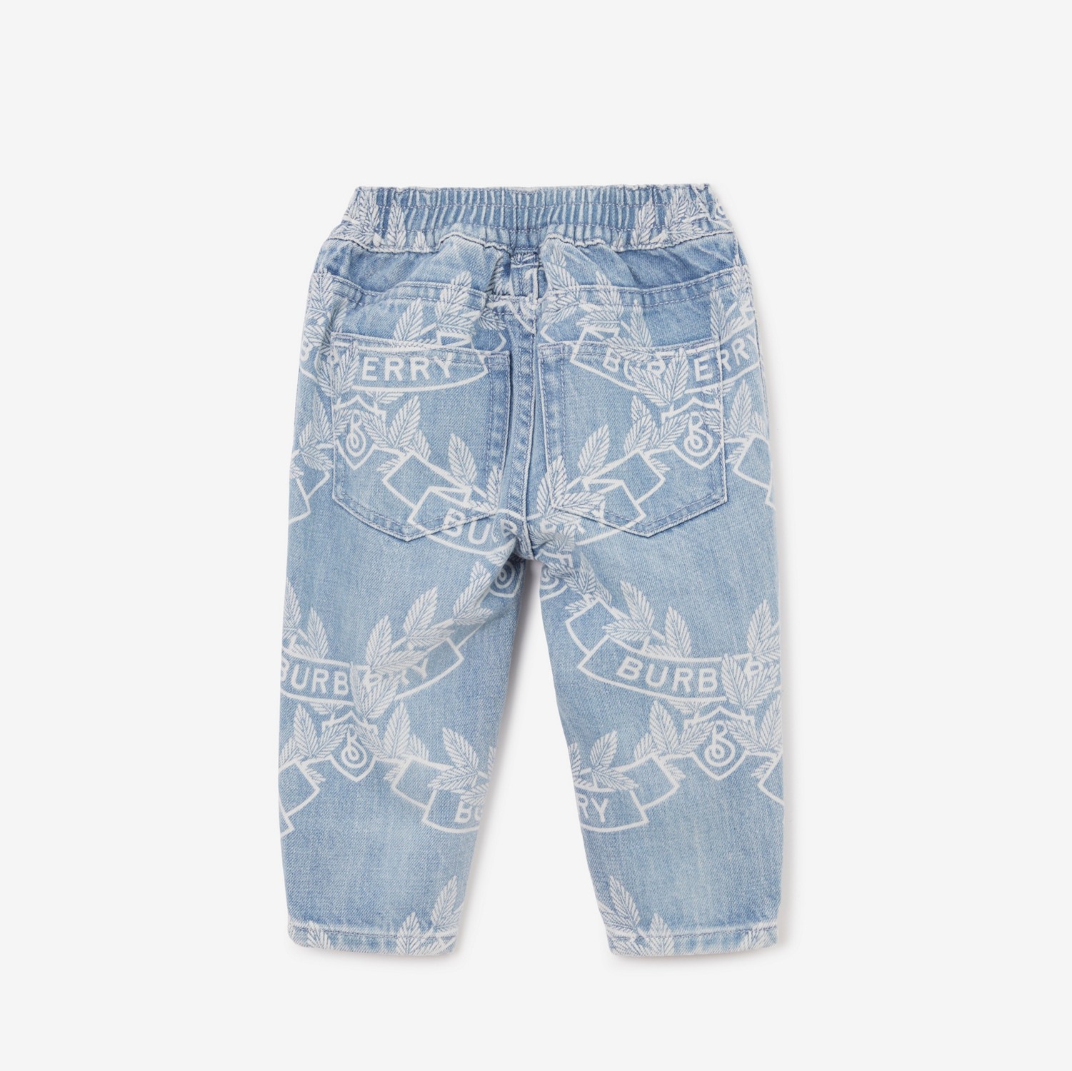 橡树叶徽章日本牛仔裤 (浅蓝色) - 儿童 | Burberry® 博柏利官网