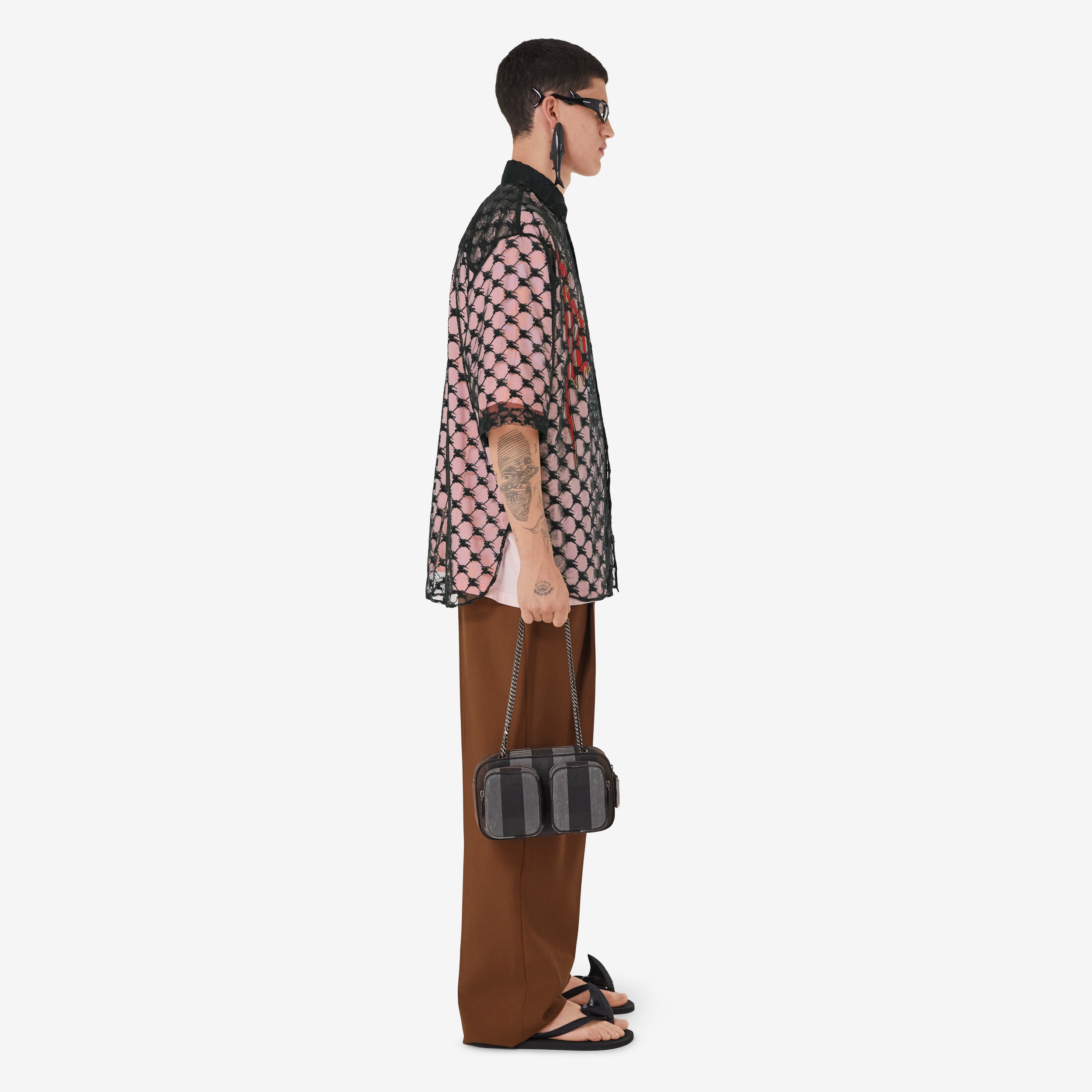 Pantalon de costume en laine (Bouleau Brun Sombre) - Homme | Site officiel Burberry® - 3