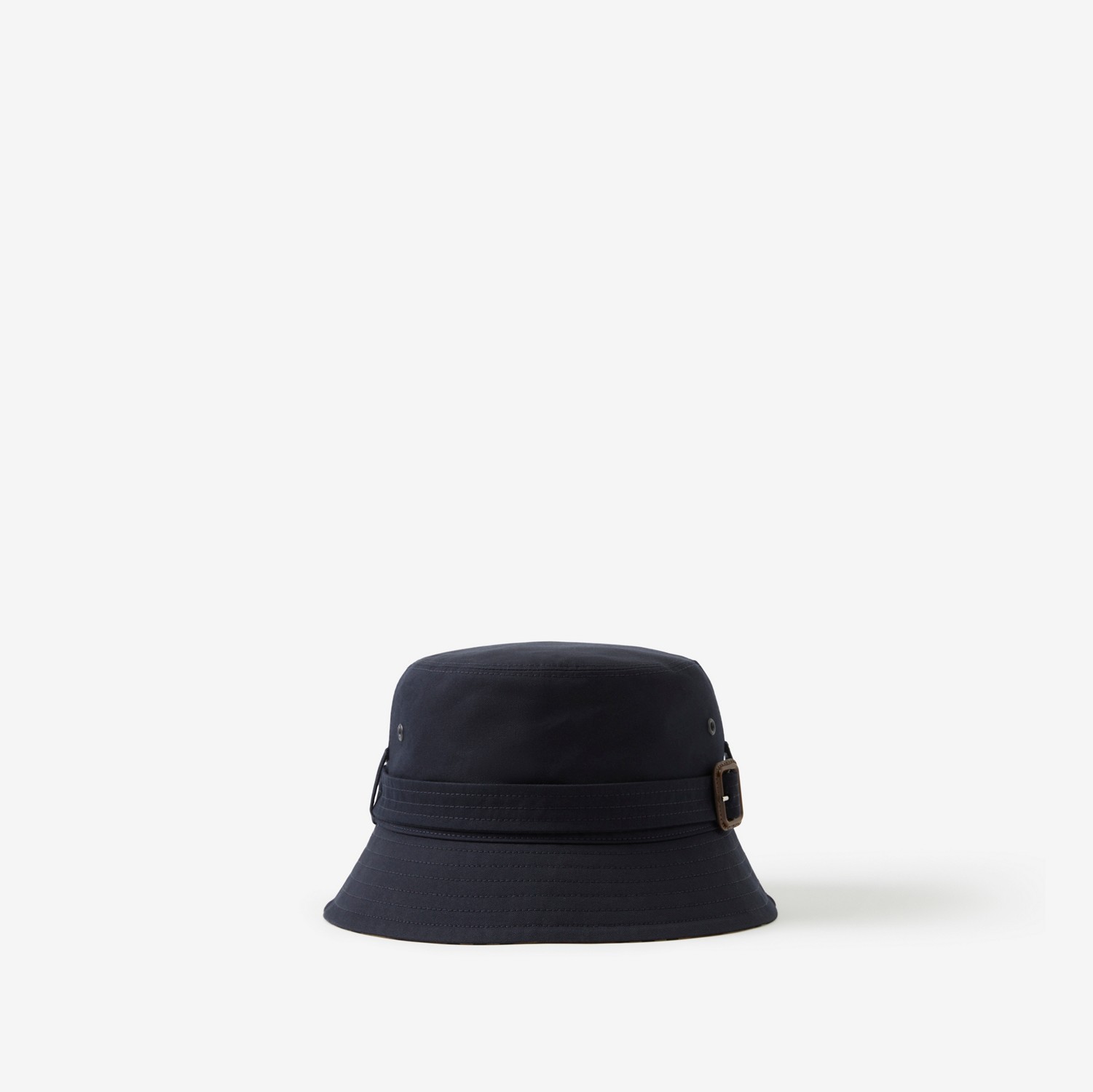 棉质嘎巴甸束带设计渔夫帽 (煤蓝色) | Burberry® 博柏利官网