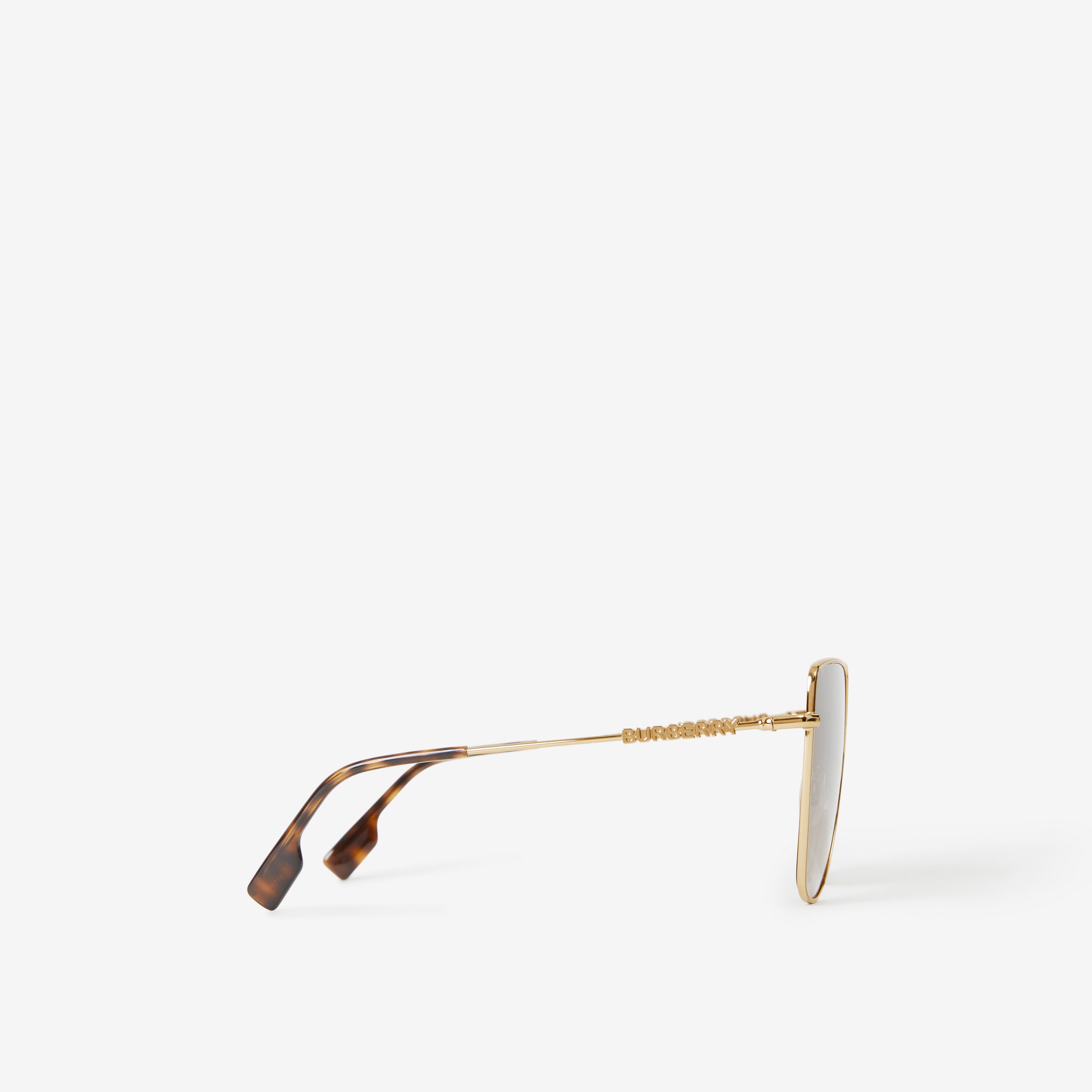 Oversize-Cat-Eye-Sonnenbrille (Helles Goldfarben/braunschwarz) - Damen | Burberry® - 2