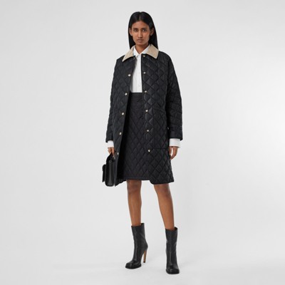 burberry quilted car coat