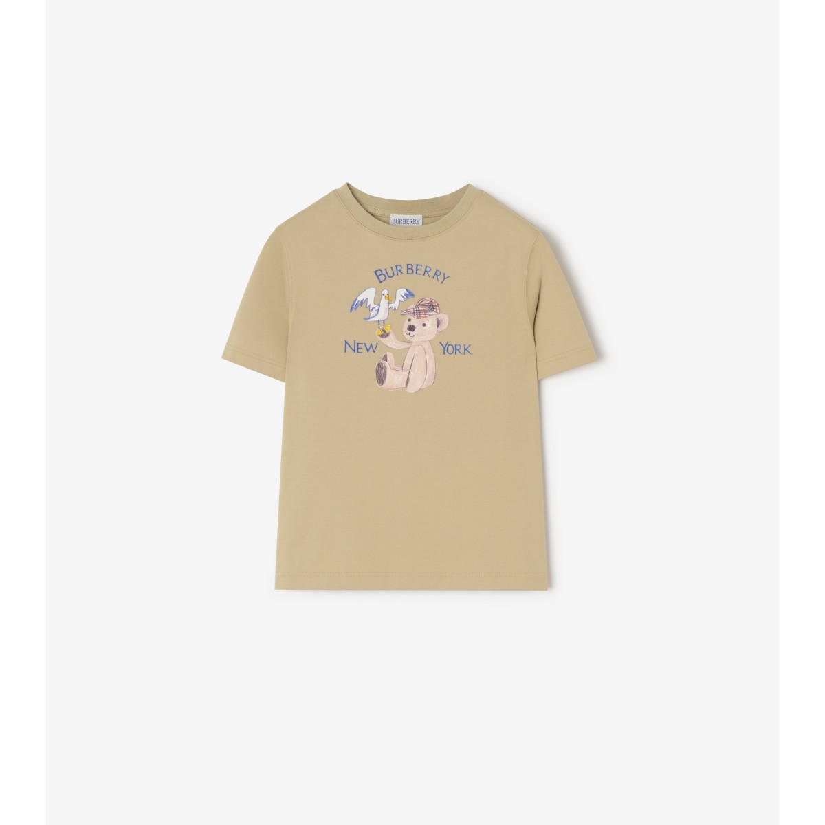  Check New York Bear Cotton T-shirt