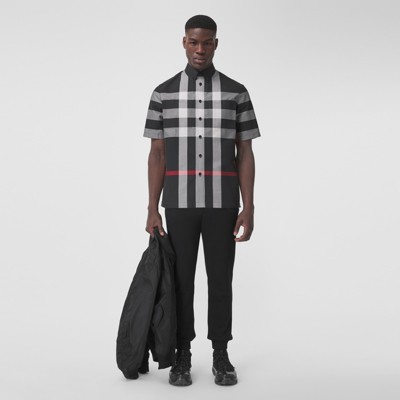 black burberry button down