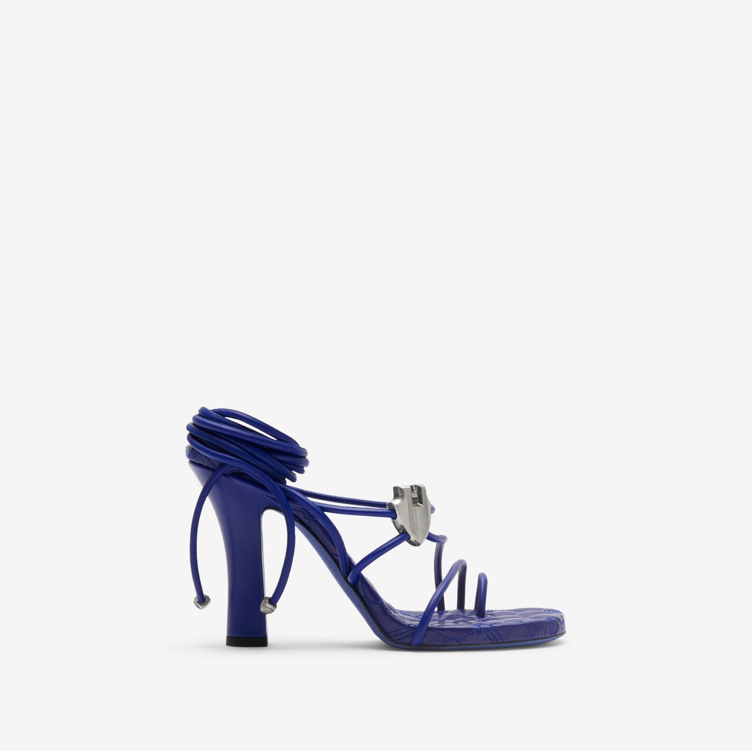 Leather Ivy Shield Heeled Sandals