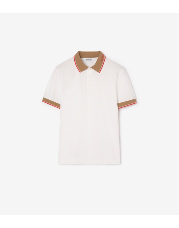 Logo Collar Cotton Polo Shirt