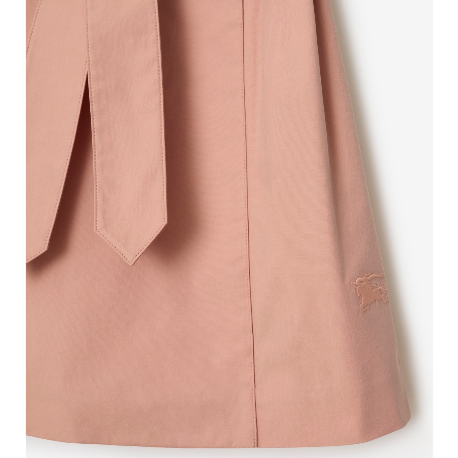 Stretch Cotton Trench Dress